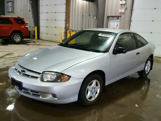 1G1JC12FX47319575 - 2004 CHEVROLET CAVALIER SILVER photo 2