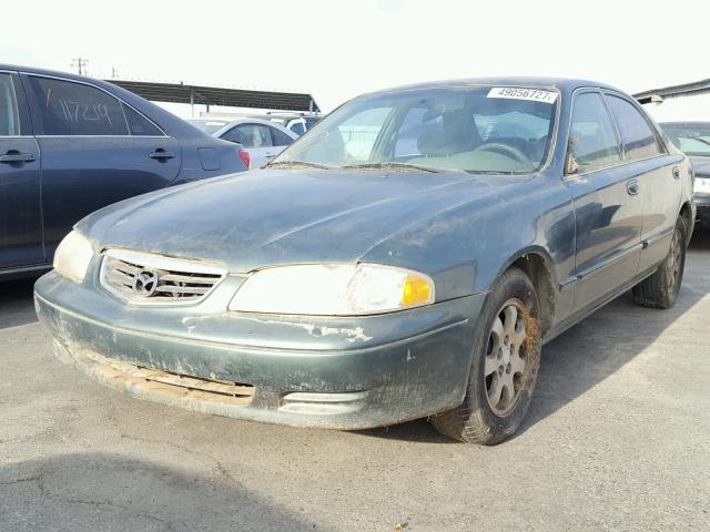 1YVGF22C0Y5178256 - 2000 MAZDA 626 ES GREEN photo 2