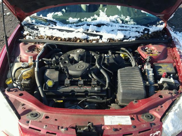 1C3EL55R82N177374 - 2002 CHRYSLER SEBRING LX RED photo 7