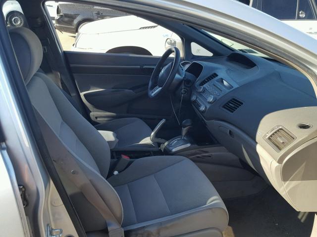 1HGFA16847L134014 - 2007 HONDA CIVIC EX SILVER photo 5