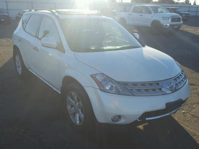 JN8AZ08W17W622802 - 2007 NISSAN MURANO SL WHITE photo 1