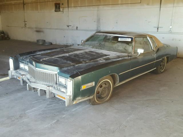 6L47S6Q309229 - 1976 CADILLAC ELDORADO GREEN photo 2