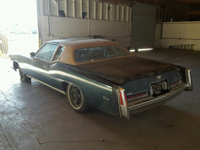 6L47S6Q309229 - 1976 CADILLAC ELDORADO GREEN photo 3