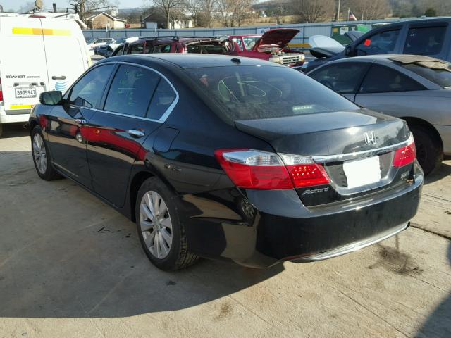 1HGCR2F84DA260172 - 2013 HONDA ACCORD EXL BLACK photo 3