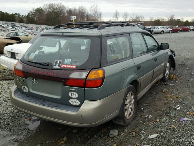 4S3BH675947604827 - 2004 SUBARU LEGACY OUT GREEN photo 4