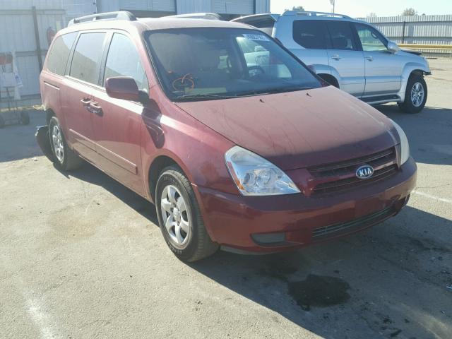 KNDMB233286243623 - 2008 KIA SEDONA EX MAROON photo 1