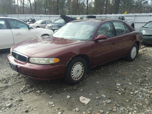 2G4WS52J021233984 - 2002 BUICK CENTURY CU MAROON photo 2