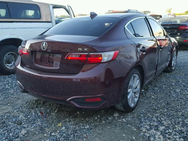 19UDE2F34GA002016 - 2016 ACURA ILX BASE BURGUNDY photo 4