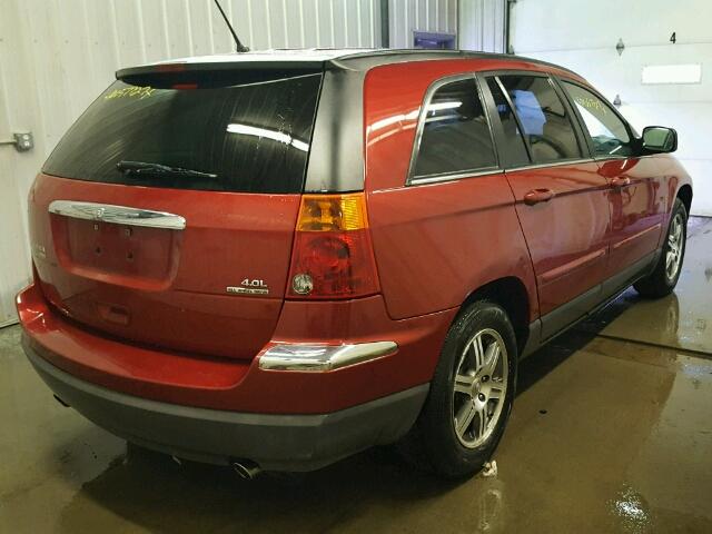2A8GF68X37R299672 - 2007 CHRYSLER PACIFICA T RED photo 4