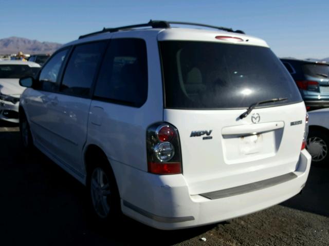 JM3LW28A560566935 - 2006 MAZDA MPV WAGON WHITE photo 3