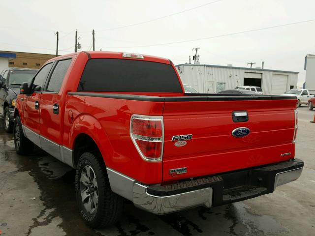 1FTEW1CM7CFA70587 - 2012 FORD F150 SUPER RED photo 3