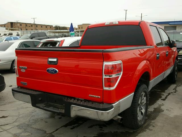 1FTEW1CM7CFA70587 - 2012 FORD F150 SUPER RED photo 4