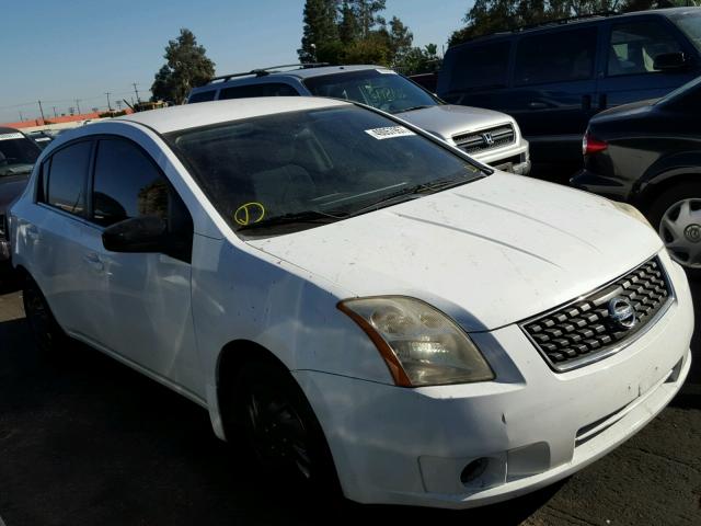 3N1AB61E88L697818 - 2008 NISSAN SENTRA 2.0 WHITE photo 1