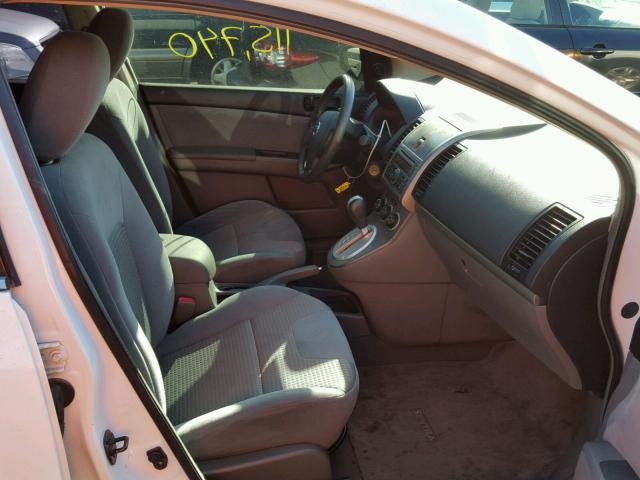 3N1AB61E88L697818 - 2008 NISSAN SENTRA 2.0 WHITE photo 5