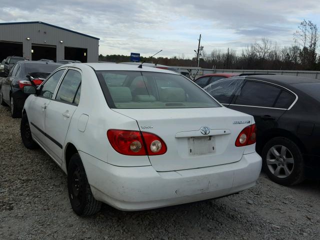 2T1BR32E97C717649 - 2007 TOYOTA COROLLA CE WHITE photo 3