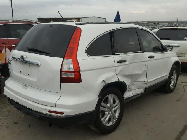 3CZRE3H50BG701978 - 2011 HONDA CR-V EX WHITE photo 4