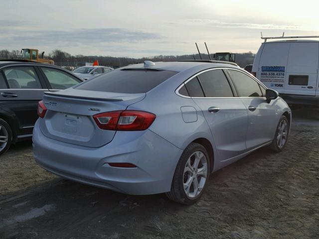 1G1BF5SM7H7139722 - 2017 CHEVROLET CRUZE PREM BLUE photo 4