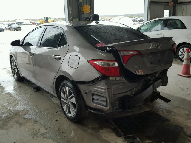 5YFBPRHE4EP035887 - 2014 TOYOTA COROLLA EC 灰色 照片 3