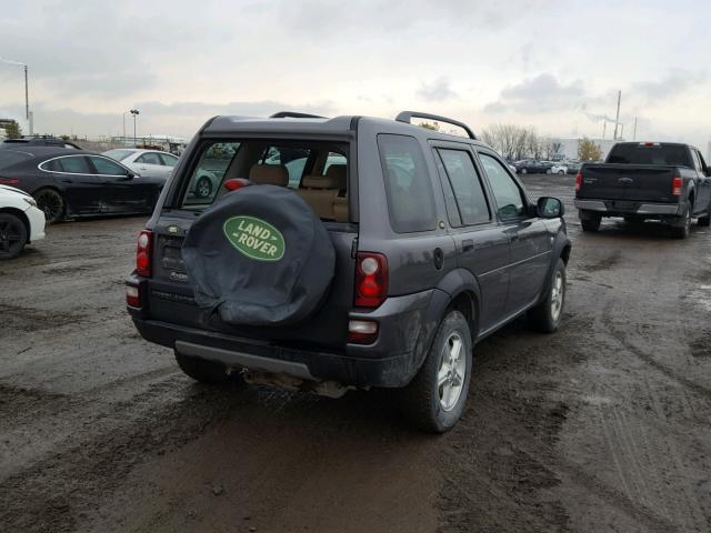 SALNY222X4A429146 - 2004 LAND ROVER FREELANDER GRAY photo 4