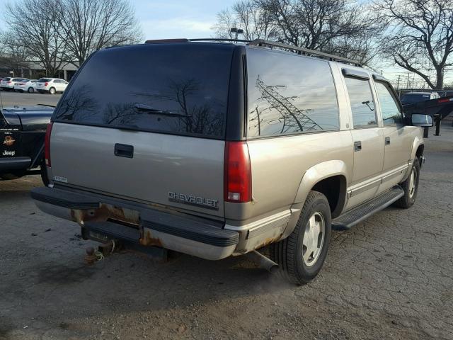 1GNFK16R6XJ405033 - 1999 CHEVROLET SUBURBAN K TAN photo 4