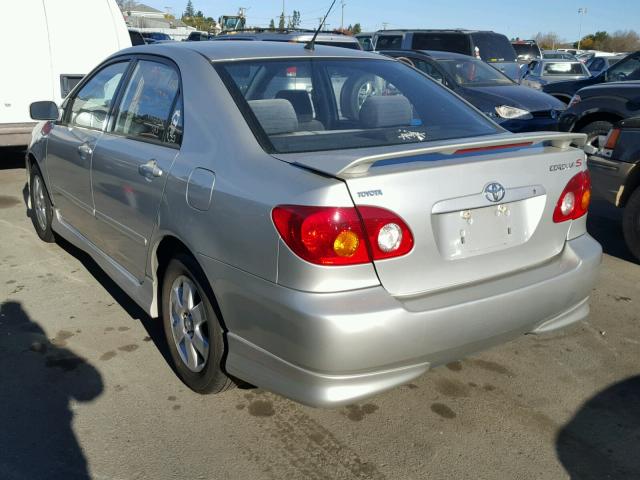 1NXBR32E94Z285879 - 2004 TOYOTA COROLLA CE SILVER photo 3