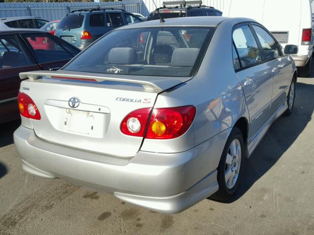 1NXBR32E94Z285879 - 2004 TOYOTA COROLLA CE SILVER photo 4