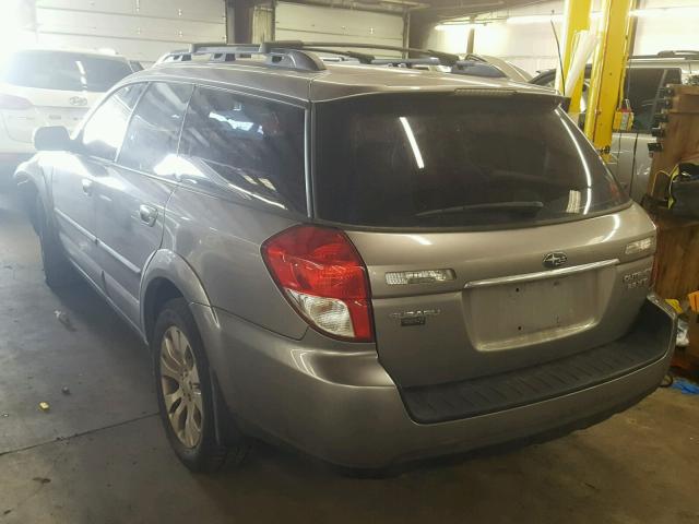 4S4BP63C884301161 - 2008 SUBARU OUTBACK 2. GRAY photo 3