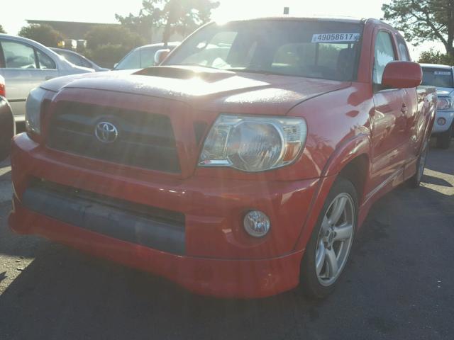 5TETU22N95Z038047 - 2005 TOYOTA TACOMA X-R RED photo 2