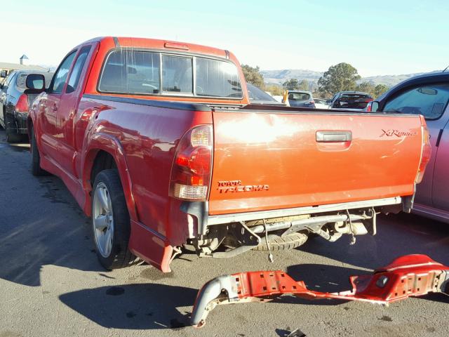 5TETU22N95Z038047 - 2005 TOYOTA TACOMA X-R RED photo 3