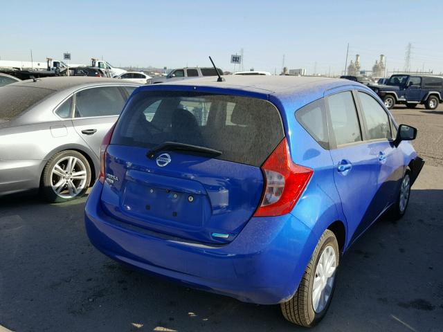 3N1CE2CP6FL424719 - 2015 NISSAN VERSA NOTE BLUE photo 4