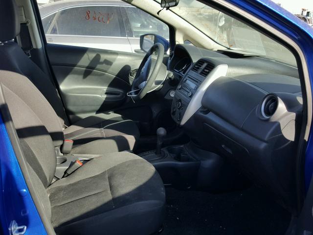 3N1CE2CP6FL424719 - 2015 NISSAN VERSA NOTE BLUE photo 5