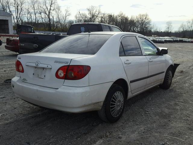 1NXBR32E78Z947237 - 2008 TOYOTA COROLLA CE WHITE photo 4