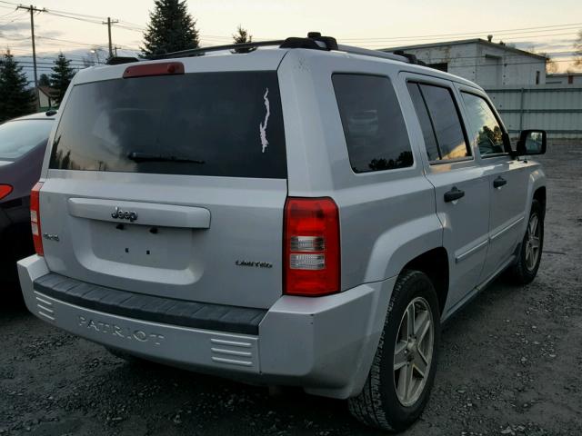 1J8FF48W57D326025 - 2007 JEEP PATRIOT LI SILVER photo 4