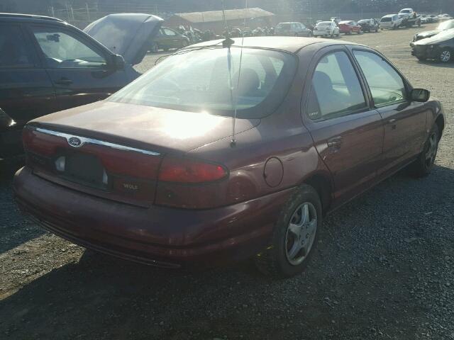 1FAFP6638WK271546 - 1998 FORD CONTOUR LX BURGUNDY photo 4