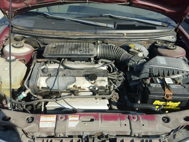 1FAFP6638WK271546 - 1998 FORD CONTOUR LX BURGUNDY photo 7