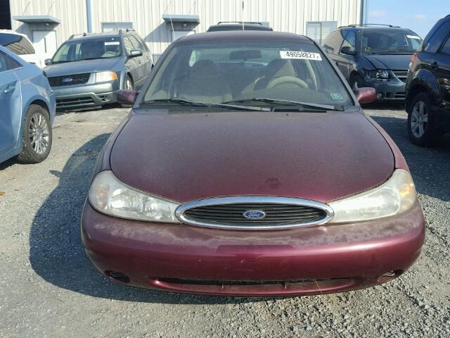 1FAFP6638WK271546 - 1998 FORD CONTOUR LX BURGUNDY photo 9