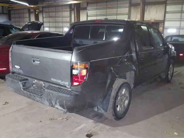 2HJYK16577H527055 - 2007 HONDA RIDGELINE GRAY photo 4