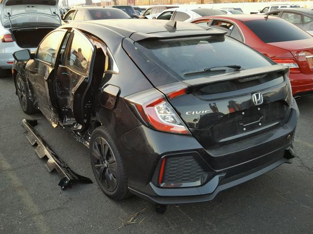 SHHFK7H5XHU411138 - 2017 HONDA CIVIC EX შავი ფოტო 3