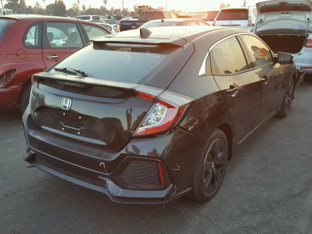 SHHFK7H5XHU411138 - 2017 HONDA CIVIC EX შავი ფოტო 4