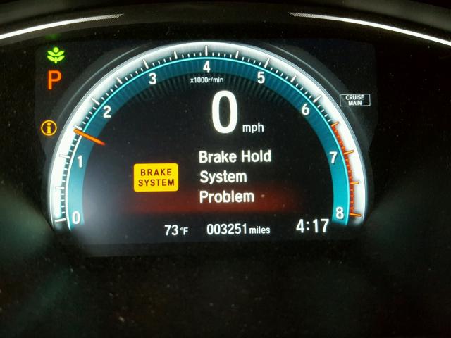 SHHFK7H5XHU411138 - 2017 HONDA CIVIC EX შავი ფოტო 8