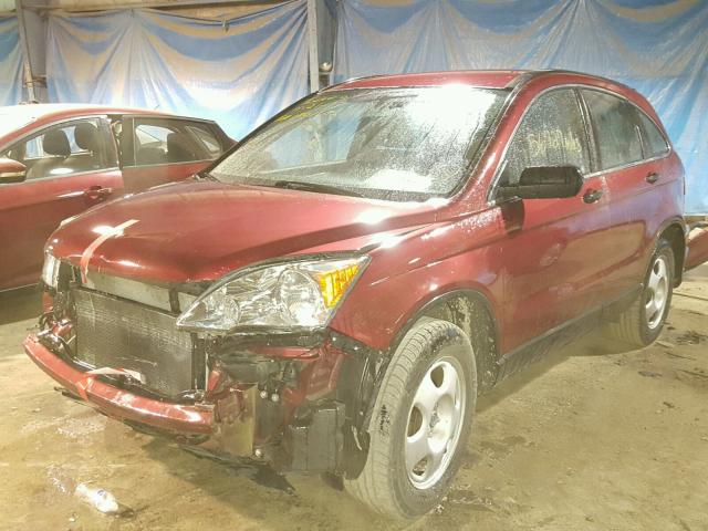 5J6RE4H34BL017071 - 2011 HONDA CR-V LX RED photo 2