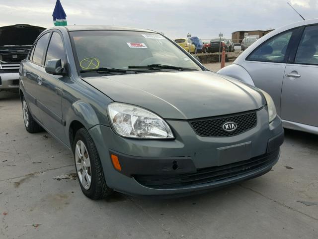 KNADE123X76204275 - 2007 KIA RIO BASE GRAY photo 1