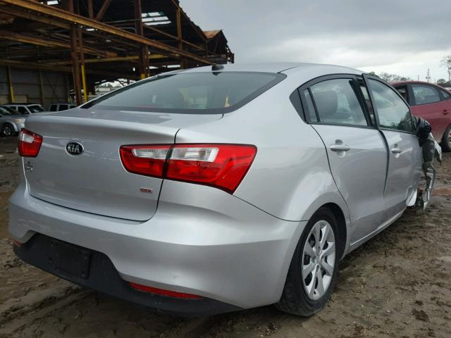 KNADM4A3XG6565575 - 2016 KIA RIO LX SILVER photo 4