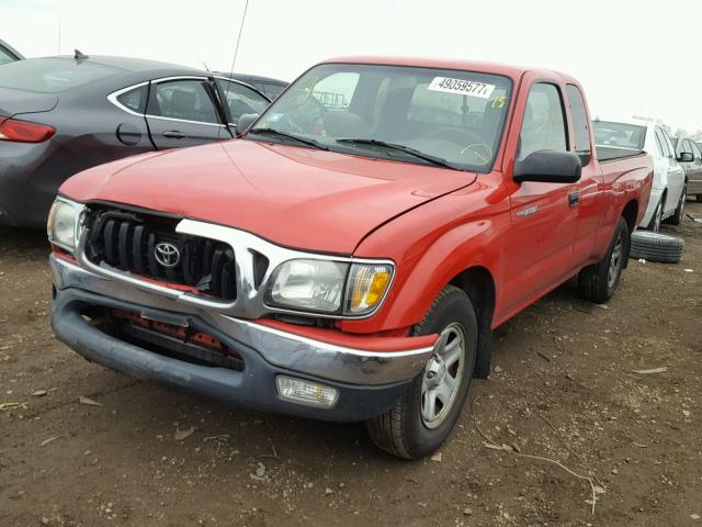 5TEVL52N04Z420060 - 2004 TOYOTA TACOMA XTR RED photo 2