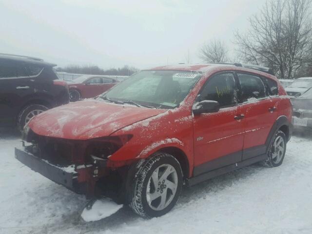 5Y2SL62894Z422839 - 2004 PONTIAC VIBE RED photo 2