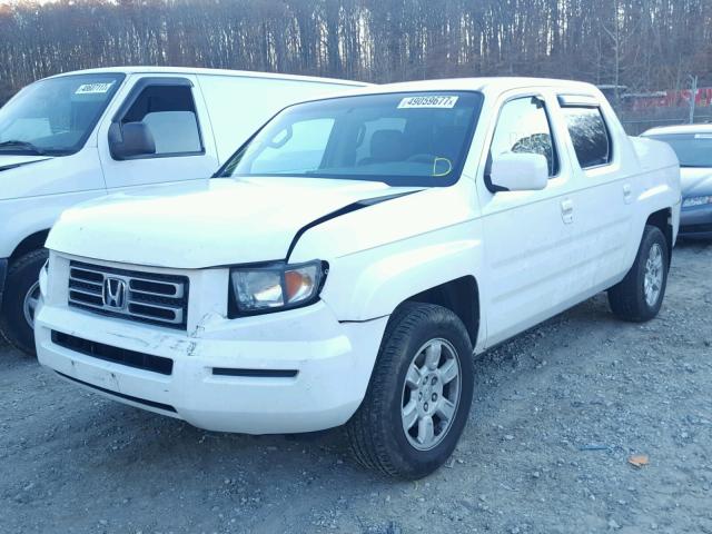 2HJYK16446H555515 - 2006 HONDA RIDGELINE WHITE photo 2