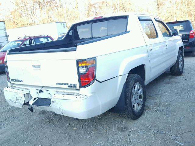 2HJYK16446H555515 - 2006 HONDA RIDGELINE WHITE photo 4