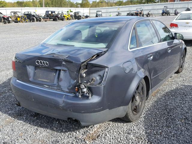 WAULT68E63A177316 - 2003 AUDI A4 3.0 QUA GRAY photo 4