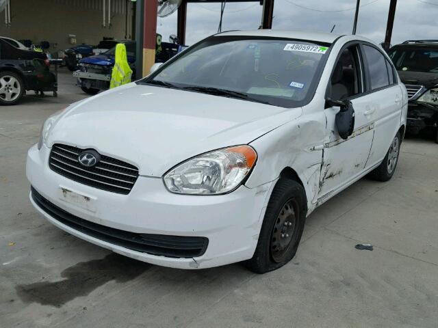 KMHCN4AC4AU444020 - 2010 HYUNDAI ACCENT GLS WHITE photo 2