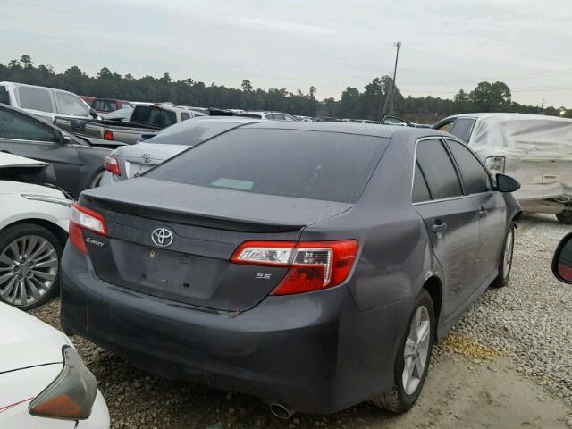 4T1BF1FK7DU223457 - 2013 TOYOTA CAMRY L GRAY photo 4